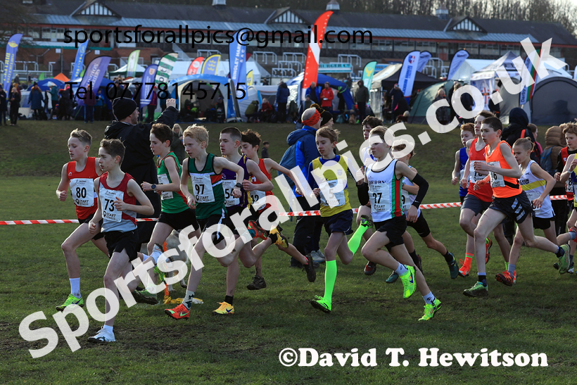 Boys Under-13s 2026 Northern Cross Country Champs., Pontefract Racecourse, Pontefract. Photo: David T. Hewitson/Sports for All Pics